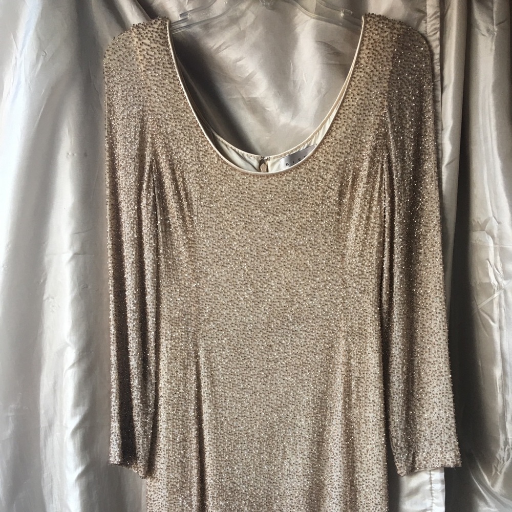 Bieff Basix  Mini Dress SILK / BEADED / Holiday